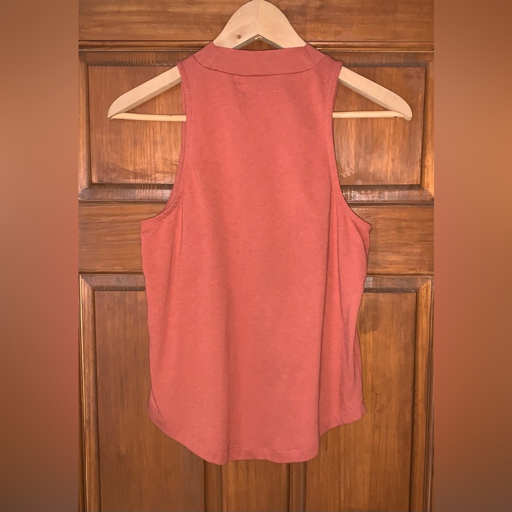 MADEWELL Mockneck Shirttail Tank Top Sleeveless XS 0 - Picture 7 of 9